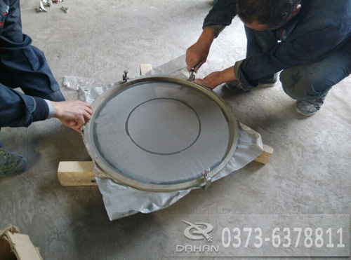 超聲波振動篩網固定