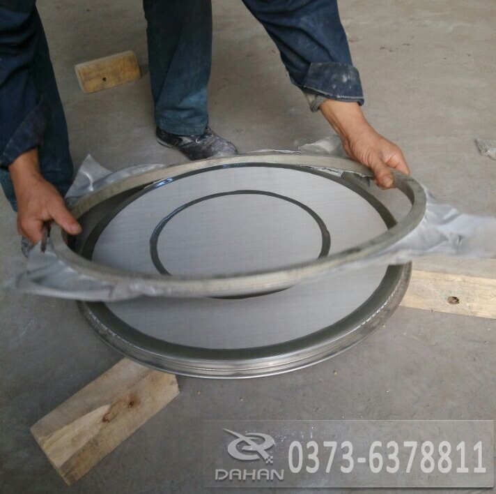 超聲波振動篩取下繃網環